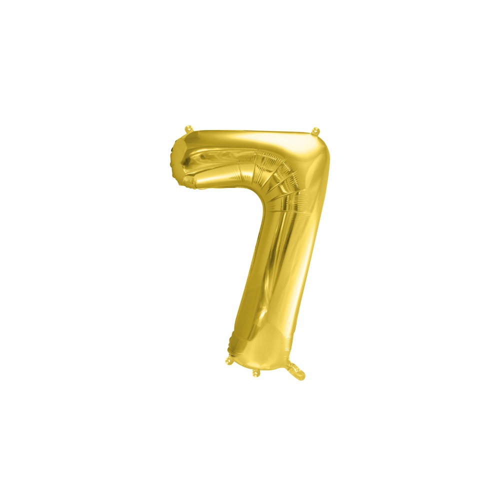 Ballon mylar Chiffre ''7'' - or clair