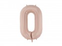 Ballon mylar Chiffre ''0'' - 72cm - beige foncé