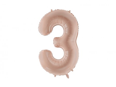 Ballon mylar Chiffre ''3''...