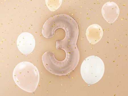 Ballon mylar Chiffre ''3''...