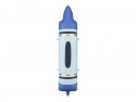 Ballons mylar Crayons - bleu