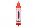 Ballons mylar Crayons - rouge