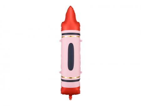 Ballons mylar Crayons - rouge