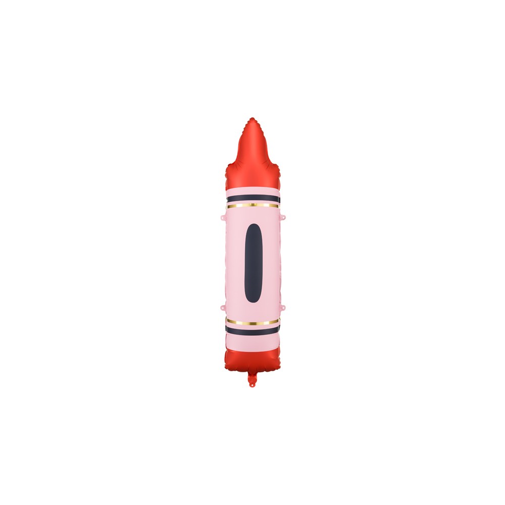 Ballons mylar Crayons - rouge