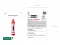 Ballons mylar Crayons - rouge