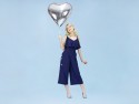 Ballon mylar Coeur - 61cm - argent