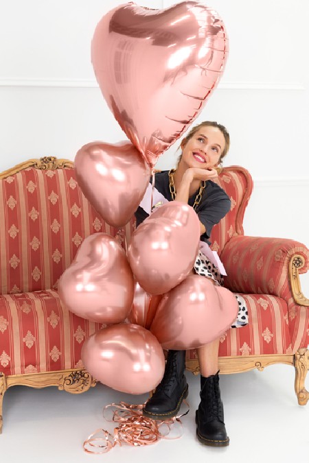 Ballon mylar Coeur - 61cm -...