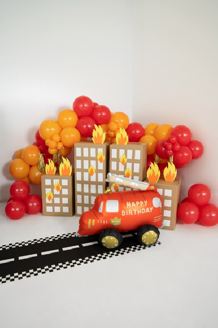 Ballon mylar Camion de pompier