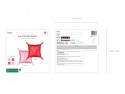 4 Rideau de ballons mylar double face - rose / rouge