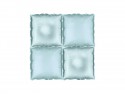 4 Rideau de ballons mylar double face - bleu