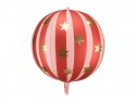 Ballon mylar boule étoiles - 75 cm - rouge