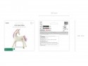 Ballon mylar "licorne debout" - 95 cm