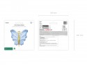 Ballon en mylar Papillon - - bleu