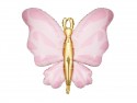 Ballon en mylar Papillon - rose