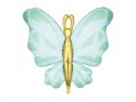 Ballon en mylar Papillon - menthe