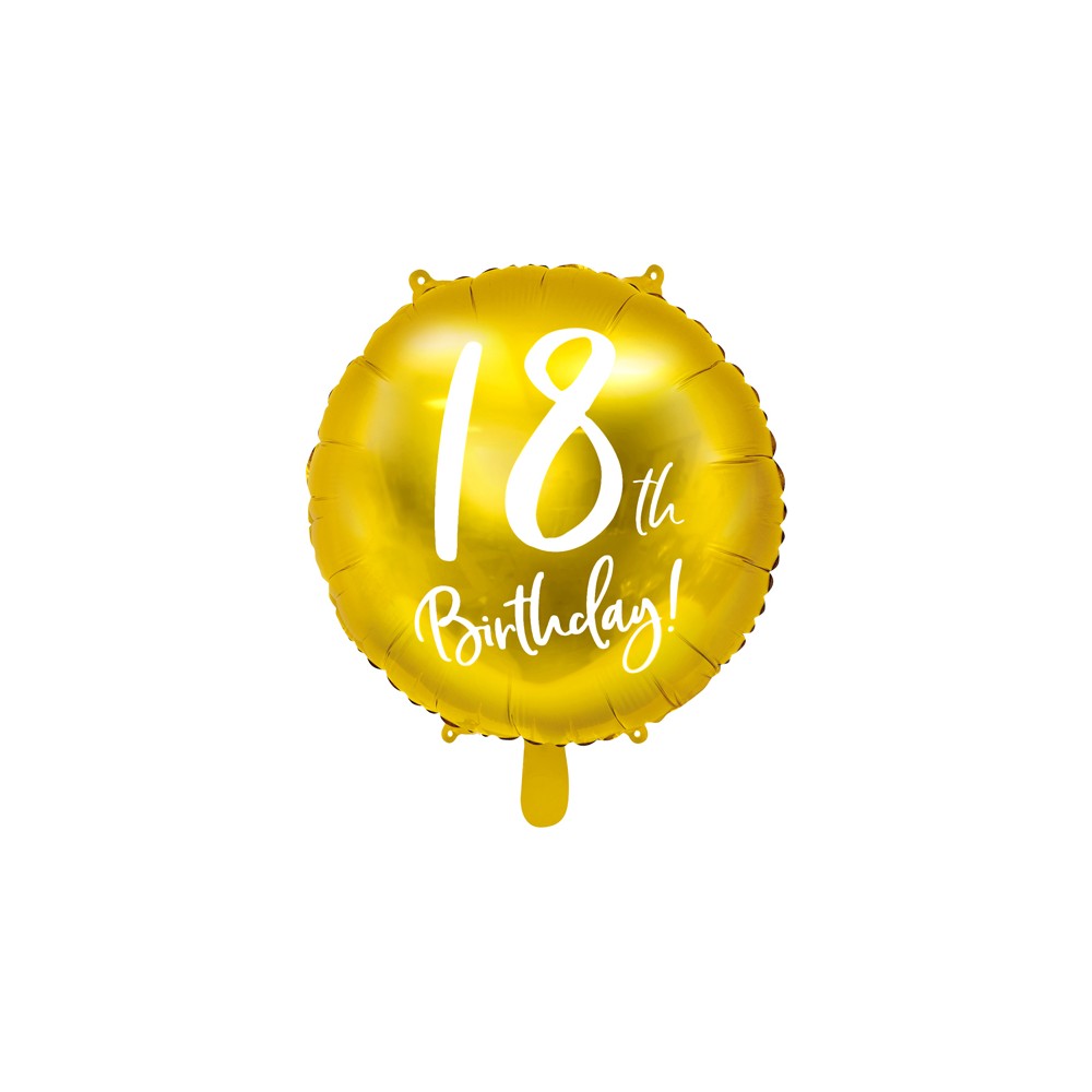 Ballons mylar 18th Birthday - or - 45cm