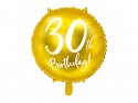 Ballon mylar 30e anniversaire - or - 45cm