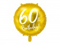 Ballon mylar 60e anniversaire - or - 45cm