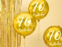 Ballon en mylar - 70e anniversaire - or