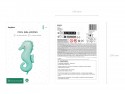 Ballon mylar "hippocampe" - 98 cm