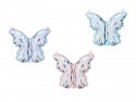 3 mini ballons mylar "papillon" - 23 cm