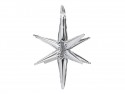 Ballon mylar 3D Etoile - 105cm - argent