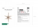 Ballon mylar 3D Etoile - 70cm - beige