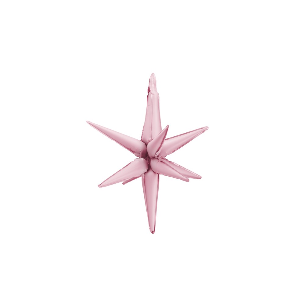 Ballon mylar 3D Etoile - 70cm - rose clair