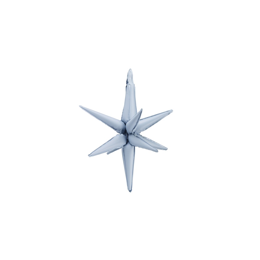 Ballon mylar 3D Etoile - 70cm - bleu brumeux