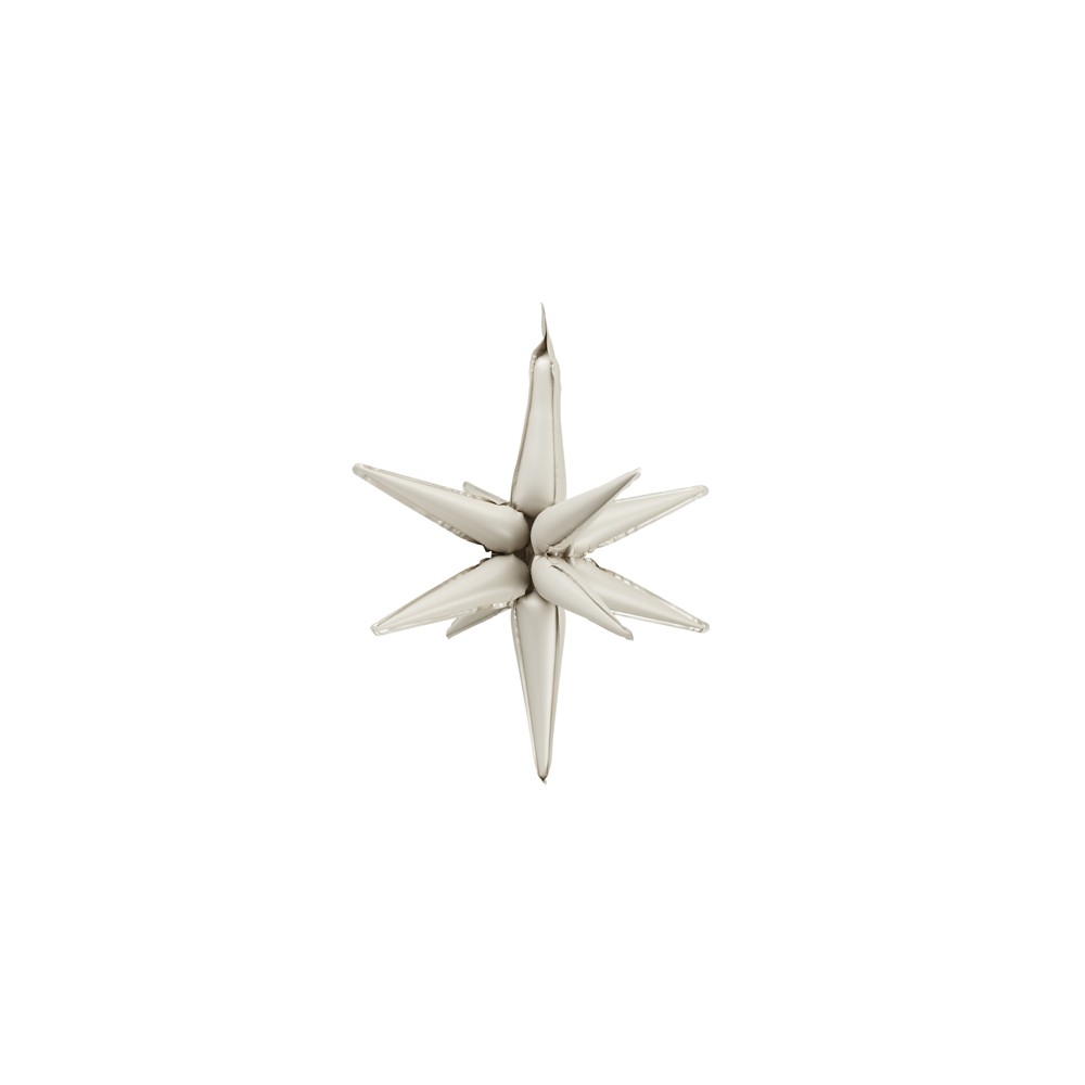 Ballon mylar 3D Etoile - 50cm - beige