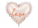 Ballon cœur dentelle "love" - 50 cm