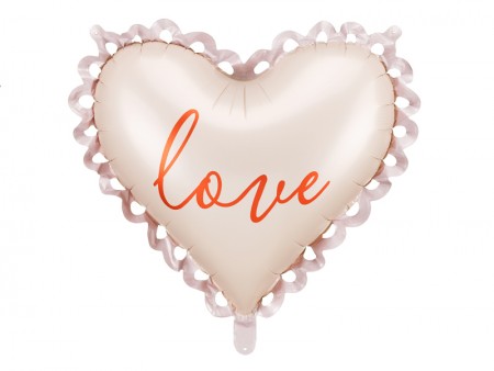 Ballon cœur dentelle "love"...
