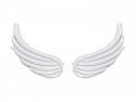 2 Ballons mylar ailes - blanc