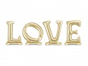 Ballon mylar debout 'LOVE' - or