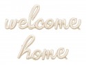 Ballon mylar Welcome Home - cappuccino