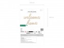 Ballon mylar Welcome Home - cappuccino
