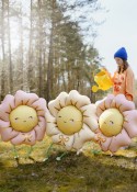 Ballon mylar Fleur - beige clair