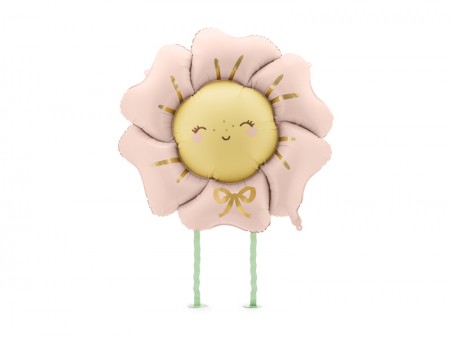 Ballon mylar Fleur - rose vif