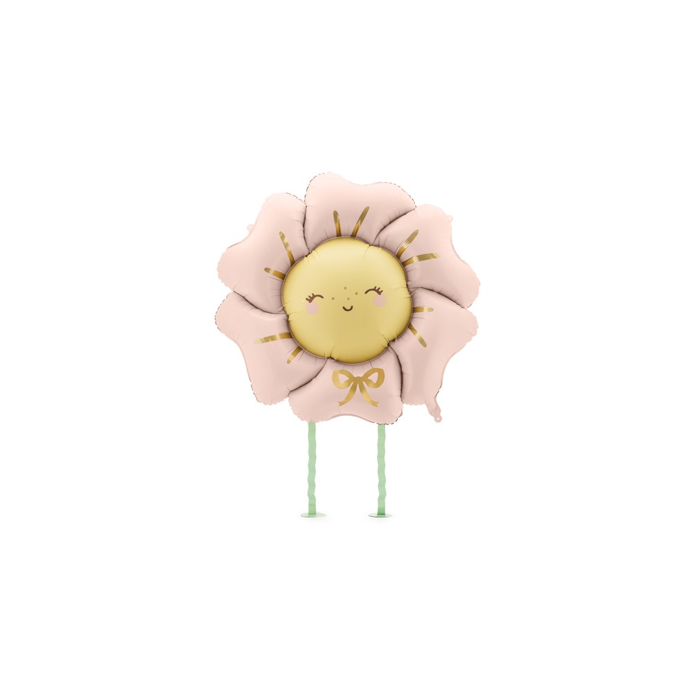 Ballon mylar Fleur - rose vif