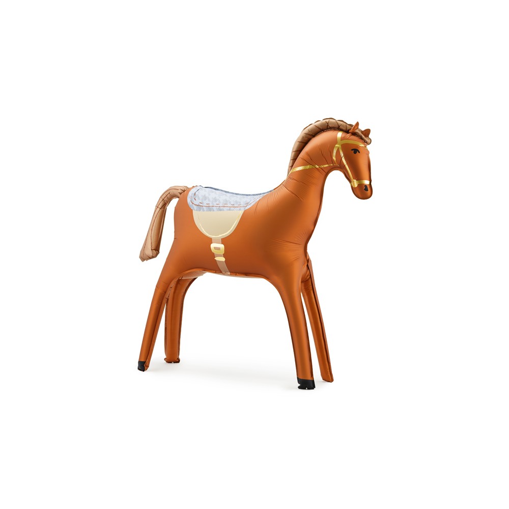 Ballon mylar - cheval - marron