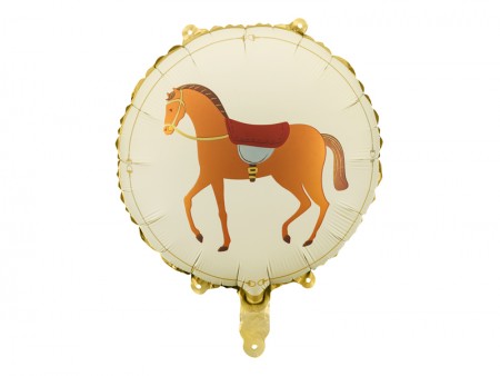 Ballon rond mylar - cheval