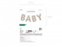 Ballon mylar Baby - beige