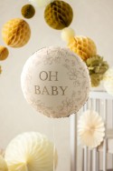 Ballon mylar crème "Oh baby" - 35 cm