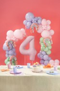 3 petits ballons mylar "arc-en-ciel" - 33 cm