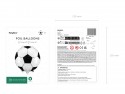 Ballon mylar Ballon de football