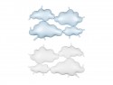 Ballon mylar arrière -plan Nuages - blanc/bleu