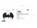 Ballon mylar Chauve -souris - noir