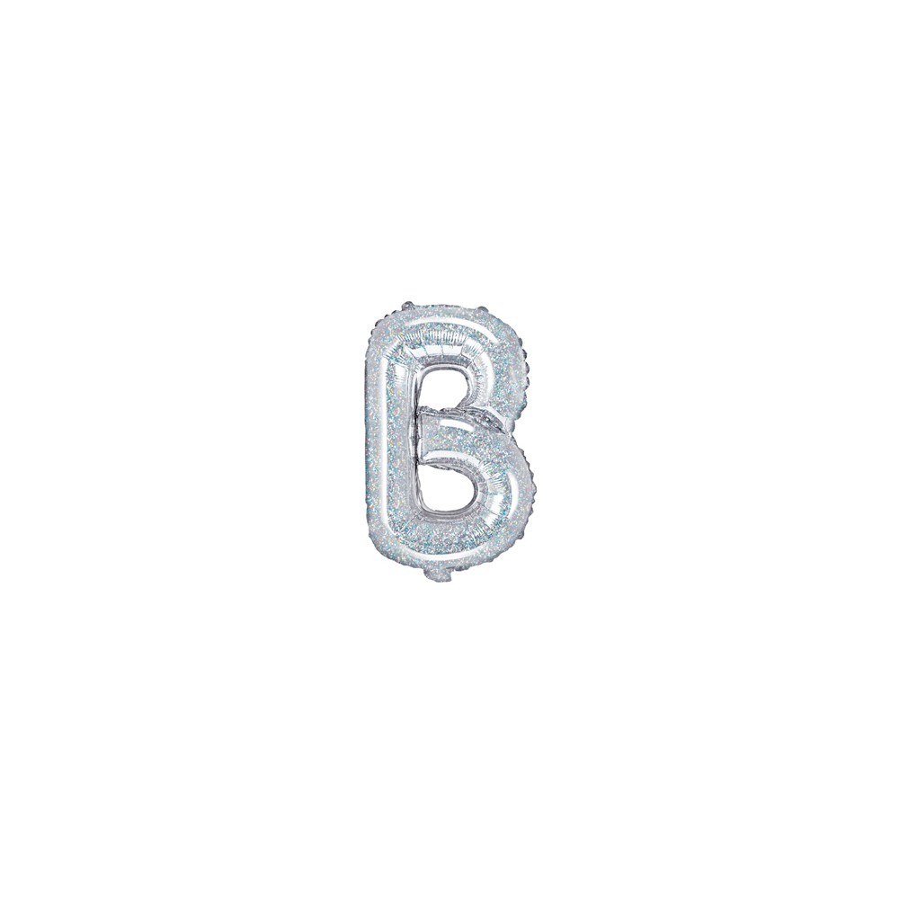 Ballon mylar Lettre ''B'' - 35cm - holographique