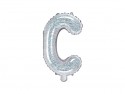 Ballon mylar Lettre ''C'' - 35cm - holographique