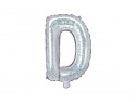 Ballon mylar lettre ''D'' - 35cm - holographique